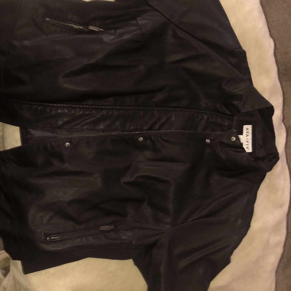 Ava and Viv size 3x pleather jacket